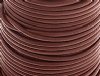 25m of 2mm Round Earthy Red Leather Cord