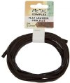 2m of 5x2mm Dark Brown Flat Leather Lacing by Metal Complex