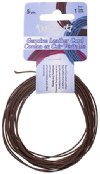 5 Yards of 1mm Brown Leather Cord