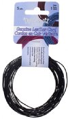 5 Yards of 1mm Black Leather Cord