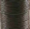 25 Meters of 1mm Dark Brown Leather Cord