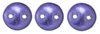 50 6mm Ultra Violet Saturated Metallic Two Hole Glass Lentil Beads