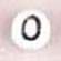 White Glass Letter Bead - O