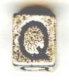 Metal Cube Alphabet Bead - Letter Q