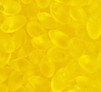 LM0136F - 10 Grams Transparent Matte Yellow 4x7mm Long Miyuki Magatama Drop Beads