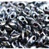 LM4511 - 10 Grams Opaque Black Lustre Picasso 4x7mm Long Miyuki Magatama Drop Beads