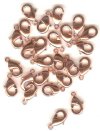 25 10mm Bright Copper Plated Lobster Claw Clasps