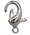 10, 22mm Nickel Plated Lobster Claw Clasps
