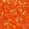 LM0008 - 10 Grams Silverlined Orange 4x7mm Long Miyuki Magatama Drop Beads
