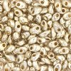 LM4201 - 10 Grams Metallic Galvanized Duracoat Silver 4x7mm Long Miyuki Magatama Drop Beads