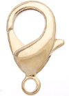 1, 26mm Large Gold Plated Lobster Clasp