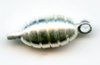 2 10x5mm Silver Plated Magnetic Beehive Clasps