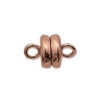6 Pairs 6x6.5mm Bright Copper Magnetic Clasps