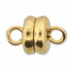 6 Pairs 6x6.5mm Bright Gold Magnetic Clasps - Premium Plating