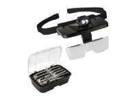 Head Mounted Magnifier with Lights