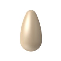 10, 10x6mm Gold Preciosa Maxima Pearshape Pearl Beads