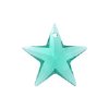 1 18mm Machine Cut Crystal Blue Zircon Star Pendant