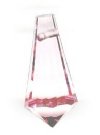1 9x18mm Preciosa Light Rose Straight Cut Drop