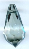 1 9x18mm Preciosa Lagoon Round Cut Drop