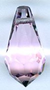 1 9x18mm Preciosa Pink Sapphire Round Cut Drop