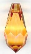 1 9x18mm Preciosa Tangerine Round Cut Drop