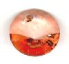 1 10mm Preciosa Sweet Orange Rivoli Pendant