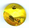 1 14mm Preciosa Sharp Yellow Rivoli Pendant
