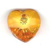 1 10mm Preciosa Tangerine Heart