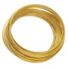 85 loops 1 3/4" Gold Plated Bracelet Memory Wire
