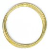 12 loops 1 3/4" Gold Plated Bracelet Memory Wire