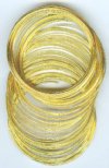 85 loops 1 3/4" Gold Plated Bracelet Memory Wire