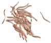 36 20x1.5mm Bright Copper Twisted Tube Beads