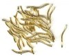 36 20x1.5mm Gold Twisted Tube Beads