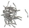 25 20x1.2mm Curved Gunmetal Tube Beads
