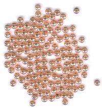 144 2x3mm Bright Copper Metal Rondelle Beads