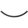 25 38x2mm Gunmetal Plated Curved Tube Beads