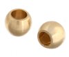 50 3mm Round Brass Metal Beads