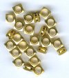 25 3.2x5mm Double Stacked Square Brass Spacer Beads