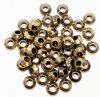 25, 3.5x7mm Antique Brass UFO Spacer Beads
