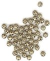 50 4mm Antique Gold Round Filigrae Beads