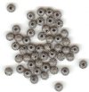 50 4mm Round Metal Gunmetal Stardust
