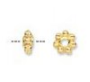 100 4x2mm Bright Gold Daisy Spacer Beads