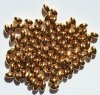 100 5x3mm Gold Plated Oval Metal Beads