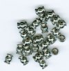 25 5x4mm Gunmetal Ringed Tube Beads