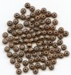 100, 5x4mm Antique Copper Corrugated Bicone Metal Beads
