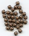 25 5x4mm Antique Copper Beaded Rondelle Spacer