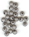 25 6mm Round Metal Gunmetal Stardust