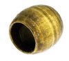 25 6x5.5mm Antique Brass Oval Metal Beads
