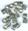20 6x6mm Antique Si...