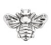 10, 8x13mm Antique Silver Bee Beads